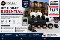 Kit Hogar Essential | 4 Cámaras Dahua Full HD con Audio